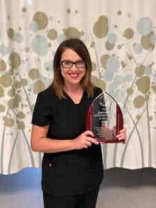 2018 10 12 -- Jessica Alphin-Respiratory Educator of the Year